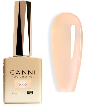 CANNI HEMA FREE Vernis à Ongles Gel Semi Permanent Transparent Gelée de Cristal Gel Nail Polish Soak Off Naturelle Rose Blanc Laiteux Nail Art Vernis