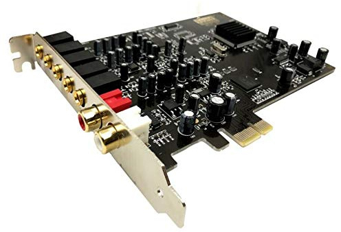 Tweovnai Carte Son 5.1 PCI Interface de Sortie Double IntéGréE PCI-E pour PC Window XP / 7/8/10