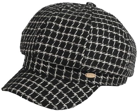 Gajaous Sombreros de Repartidor para Mujeres con Visera Boina con Pico Retro Sombrero de Repartidor Gorra de Repartidor Ajustable para Damas, Negro#2, Talla única