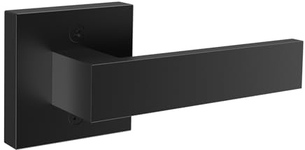 VEVOR Maniglia Decorativa per Porta, Maniglia Spingi/Tira su Lato Singolo Non Girevoli, Maniglia Nera 1 Pezzo per Porta Lato Destro & Sinistro per Porta Senza Lucchetto, Maniglia per Porta Decorativa