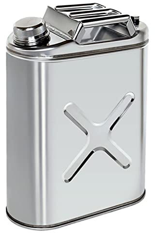 304 Stainless Steel Portable Jerry Can 5L, 10L Fuel Tanks - Car Motorcycle Gas Canister For Gasoline Oil Container - Can Mount Included