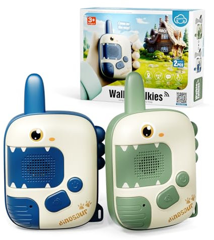 Walkie Talkie Kids - Toys for 2 3 4 5 6 Year Old Boys Girls Dinosaur Toys for Boys Gifts for 5 6 7 8 Year Olds Kids Age 4-7 Walkie Talkie Outdoor Camping Gifts Birthday Xmas Easter Stocking Fillers