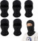 SEFIRST 5 Stücke Sturmhauben, Sturmhaube Kinder Unter Helm, Motorrad Gesichtshaube Skimaske Hals Gaiter, Kühlung Balaclava Elastisch UV Schutz Atmungsaktiv Maske für Radfahren Sports ski (Schwarz)