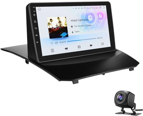 Autoradio Android 14 Dual Din per F-ord Fiesta 2014-2017 con Wireless CarPlay Android Auto 9 pollici Touchscreen Stereo Ricevitore Bluetooth WiFi GPS FM/RDS Hi-FI SWC+AHD Telecamera posteriore e micr