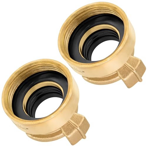 Poppstar 2x raccordo rapido in ottone con filettatura interna da 1 1/4 pollice