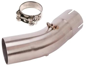SHYYBD Tuyau D'échappement pour Moto pour K&awasaki Z900RS Z900 RS 2017 2018 2019 2020, 51 Mm, Raccord Intermédiaire, Silencieux Pot échappement