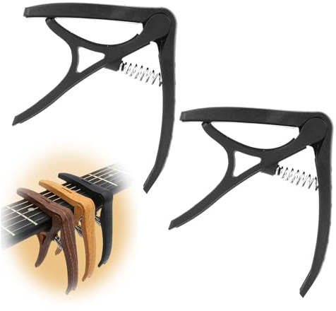 2 capotasti compatibili con chitarra, universale per chitarra acustica, chitarra western e chitarra classica