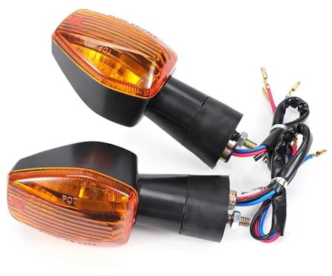 ZWBHNB Luces de Señal de Giro Luz Intermitente para Motocicleta para H&Onda XL700V Transalp 700 RVT1000R RC51, Intermitente Impermeable. Luz Intermitente(Ámbar)