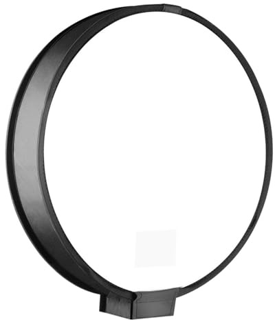 Toddmomy Reflector para Reflectante Profesional Fotografía Poliéster de Tela de Difusor Flash Negro de 40 Cm en Luz Difusa Portátil de Cámara y