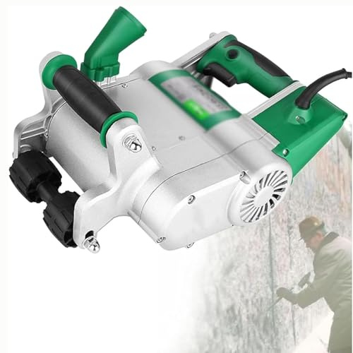 Rainureuse murale 1100 W avec boîte à outils, lames de 25 mm et 35 mm, 1600 tr/min, réglage de la profondeur de rainurage de 20 à 30 mm, coupe sans poussière