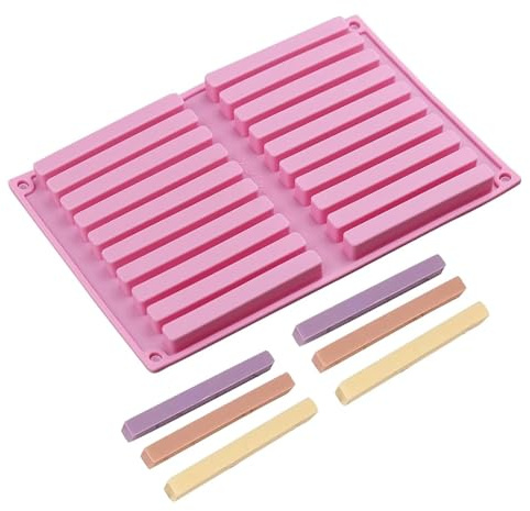 1Pc Silicone Chocolate Stick Strip Mould, Multi-Purpose Baking Mold for Dog Treats, Hard Candy, Chocolate Bar, Biscuit, Crayons & Pretzel DIY