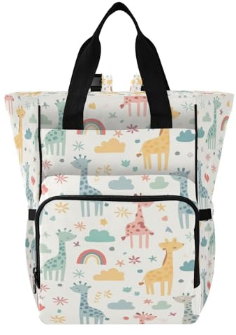 Ttgoth Sac à dos à langer étanche avec porte-biberons isothermes, sac à dos de voyage multi-poches avec sangles de poussette pour maman et papa
