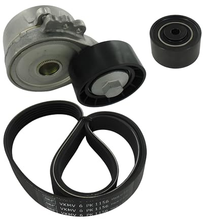 SKF Keilrippenriemen VKMA 33069 - Satz - Höhe 106 mm Länge 330 mm Breite 141 mm - OE Qualität | Kompatibel mit: CITROËN C4 I, PEUGEOT 307, 307 Break, 307 SW