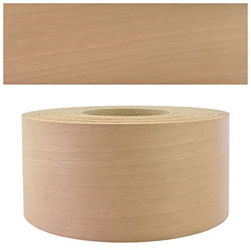 Mprofi MT® Kantenumleimer Nussbaum | 60 mm x 5 m | Echtholz Furnier Kantenband | Bügelkantenumleimer für Regale und Möbelplatten | Kantenumleimer mit Schmelzkleber | Bügelkante für Möbel – OR/60/5