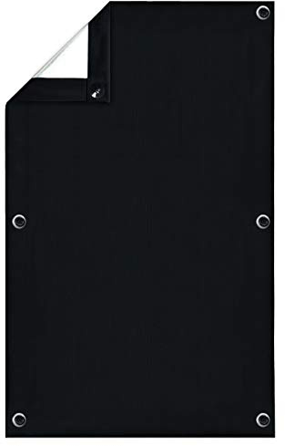 ISSUNTEX Tende oscuranti al 100% con ventose, ombreggiatura, riflettono l'isolamento termico, adatte per tetto, camera da letto, finestre dell'ufficio (colore: nero, 94 x 92 cm)