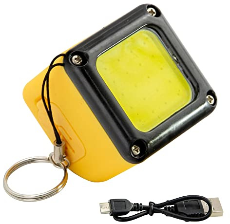 WOLFPACK LINEA PROFESIONAL Linterna Led Recargable Con Iman 300 Lumenes Minicubo Recargable/Powerbank