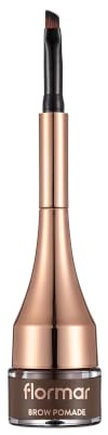 Flormar Brow Pomade Tinte de Cejas - 03 Brown, Pomada Waterproof de Larga Duración y Pigmentación Intensa, Acabado Natural, Resistente al Sudor, Ideal para Definir y Rellenar Cejas