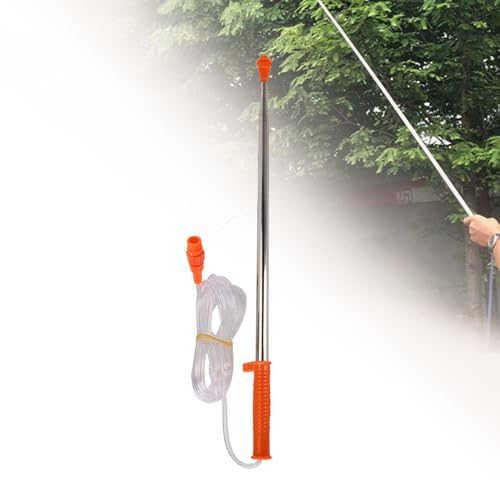 BigKing Sprayer Pipe, Sprayer Extention Wand, Telescopic Lance, 2.6m Stainless Steel Multifunctional Spray Extension Pipe Sprayer Tool for Garden Green Space Tree