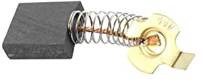 Rebower Carbono Escobillas 19mm x 17mm x 7mm Negro Dorado Tono | 1uds, para Energía Motor]-