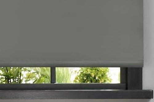 Emma Barclay Blackout Roller Blind in Charcoal Grey - Width 60 x Drop 165cm