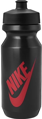 Nike Big Mouth Bottle 2.0 22oz Graphic in der Farbe Black/Black/Bright Crimson, Fassungsvermögen: 650ml, N.000.0043.025.22