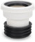 4 Toilet Waste Pipe Pan Connector Short BTW Back to Wall WC Rigid Stubby Soil Coupler Seal