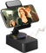 Support de téléphone portable avec haut-parleur Bluetooth sans fil, LED, base antidérapante, son surround HD, parfait pour la maison/l'extérieur avec haut-parleur Bluetooth pour bureau, compatible