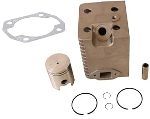 SECURA Kolben + Zylinder Ø45mm mit Zylinderfußdichtung kompatibel mit Wacker WM80 Stampfer