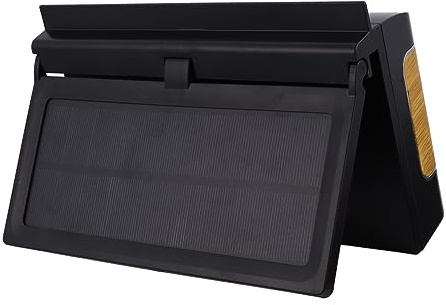 BESTYASH Solar Car Exhaust Fan Usb Rechargeable Dual Mode Cordless Fan Mobile Phone Charging Car Cooling Ventilation for High Temperature