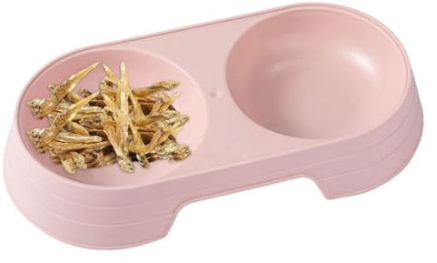 TQEBWUS Station d'alimentation pour Chiens,Bols pour Chiens Doubles surélevés Macaron | Ensemble de Bols de Nourriture et d'eau pour Chiots, Bols pour Animaux de Compagnie pour Nourrir Les Chiots de