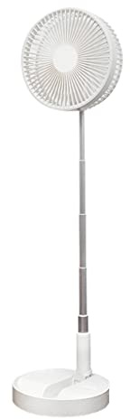 YPBEW Ventilador telescópico de pedestal recargable por USB, ajustable, ventilador personal de pie de 5 a 24 horas, para pesca, camping, dormitorio