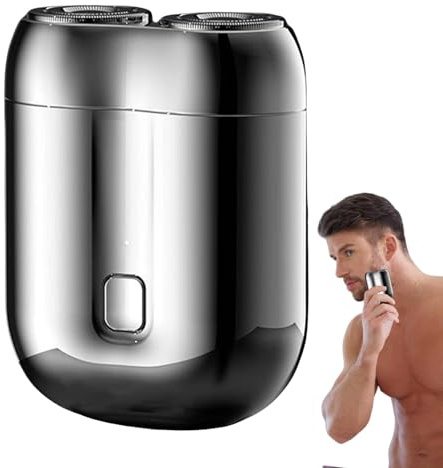 Holdes Mini per Uomini | Rifinitore Barba Impermeabile Portatile | o Elettrico Mini Personale Ricaricabile USB per Asciutto Bagnato | Trasporto Aereo Doccia Casa Viso Sopracciglia Corpo Uomini