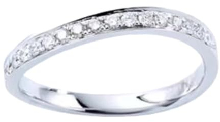 Tolldek Trauringe Platinum PT950, Weiß 0.19ct Labor Erstellt Diamant Klassiker Partnerringe Rundschliff, Echtschmuck Freundschaftsringe Platin, Gr.53 (16.9)