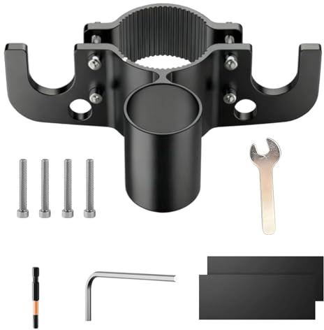 Organizador de cadena de remolque para | Soporte de aluminio pesado - Fijación para cadena y enchufe de gato de remolque, para gato de cuello de de 2 y 2,25 pulgadas autocaravana camión