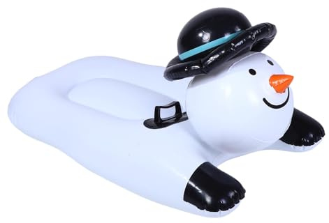 Rosvola Tubo De Nieve Inflable De Muñeco De Nieve, Trineo De Inflable De PVC Engrosado para Invierno con Asas De Seguridad Resistentes, Antirrayas, Resistente Al Desgaste Y Tubo Inferior