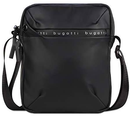 bugatti Blanc kleine Crossover-Umhängetasche, Schultertasche kompakt & vielseitig, schwarz