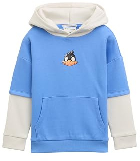 TOM TAILOR Barn pojkar sweatshirt, 37177 – mjuk medelblå, 104-110