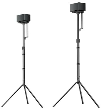 ULTIMEA Speaker Stands Pair, Height Adjustable Speaker Stand, Extends 24.4 to 36.6, Holds 6.6 lbs, Compatible with Most Brands Poseidon, Aura Series Surround Sound System, Steady 310