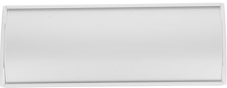 OSALADI Plaque Signalétique de Porte en Aluminium Arquée Vierge 20X10 CM pour Bureau et Écoles Personnalisable Étiquette de Nom