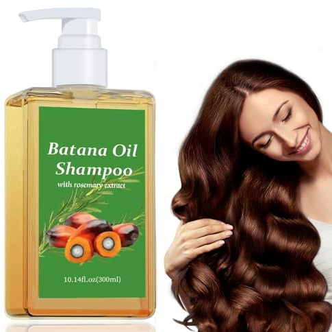 300ml Batana Shampoo für Haare, Shampoo De Batana Para La Caida Del Cabello, Natürliches Kaltgepresstes Batanaöl Für Haare, Haar mit Feuchtigkeit, für alle Haartypen