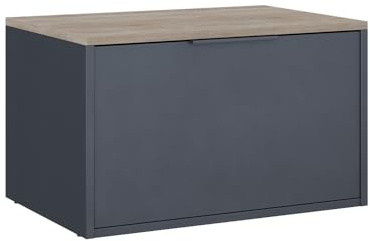 Vicco Kommode Betti, Anthrazit/Sonoma, 60 x 36 cm | mit Türen, geeignet zur Aufbewahrung im Wohn- oder Schlafzimmer