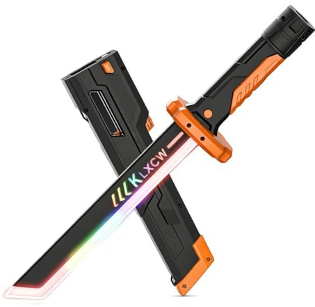 Spada Sparkblade con scintille, spada leggera, accessorio per costumi, gioco di ruolo, Halloween, spade da collezione, cosplay, Katana per oggetti di scena