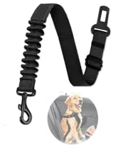 Dog Seat Belt,Set Retractable Dog Car Harness Adjustable Dog Seat Belt for Cars, Trucks, SUVs Nylon Pet Safety Seat Belts Heavy Duty（Black）