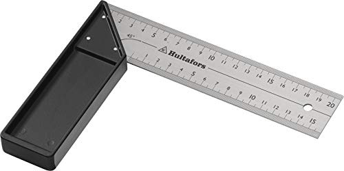 Hultafors Schreinerwinkel, 20 cm, 260003, Anschlagwinkel mit Klinge aus eloxiertem Aluminium