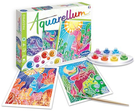 Sentosphère 3906412 - Malset Aquarellum Nachtleuchtend Einhorn