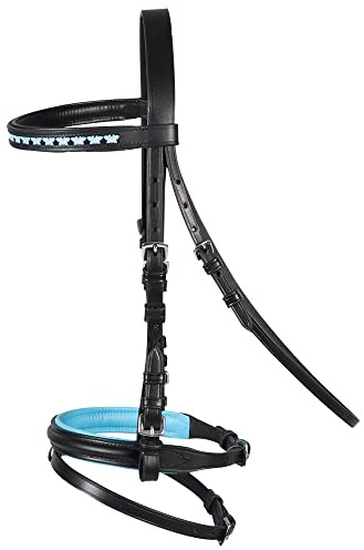 PFIFF 102704 Trensenzaum 'Butterfly', hellblau MMS