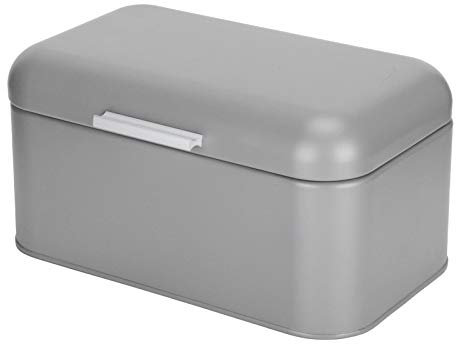 Grand Conteneur De Stockage De Pain De Comptoir De Boîte À Pain Noir Avec Boîte En Métal De Couvercle Convient Pour Le Stockage De Conteneurs Surdimensionnés De Croustilles De Pommes De Terre