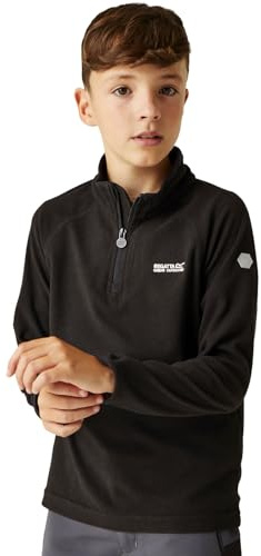Regatta Loco Half Zip Fleece Black 11-12yrs