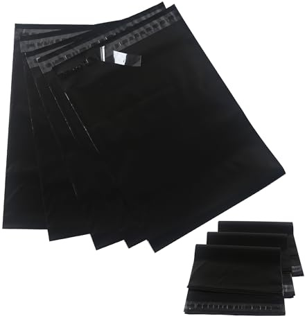 newlng Emballage Colis Vinted Enveloppes et Pochettes d'expédition Sachet Envoie Colis Vinted Auto-adhésif, Imperméable et Indéchirable 30cmX40cm 30Pièces Noir (Disponible en Différentes Tailles)