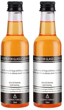 Gleam&Coat Glass Oil Film Remover, Ölfilm-Entferner für Glas, Autofenster-Ölfilm-Reiniger, Autoglas Ölfilm Reiniger, Auto Glasreiniger Reinigungs Entferner Windschutzscheiben Glasreiniger (2 Stück)
